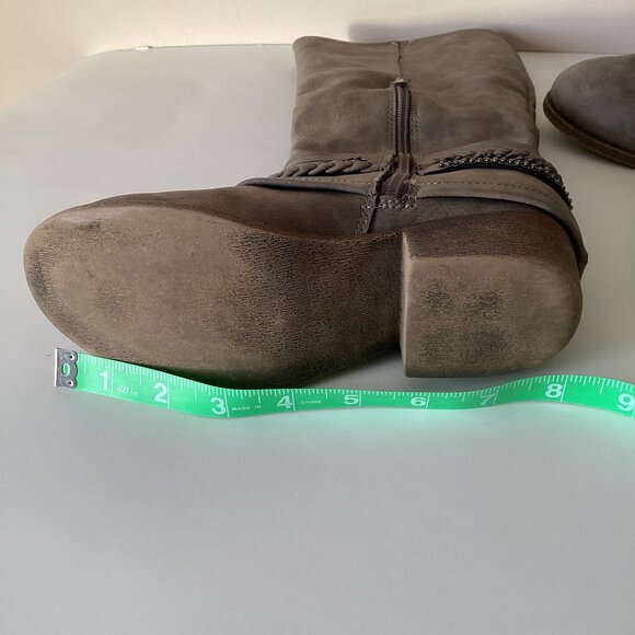 JellyPop Girls Brown Boots Decorative Ankle Feature Side Zipper Closure - Picture 9 of 10